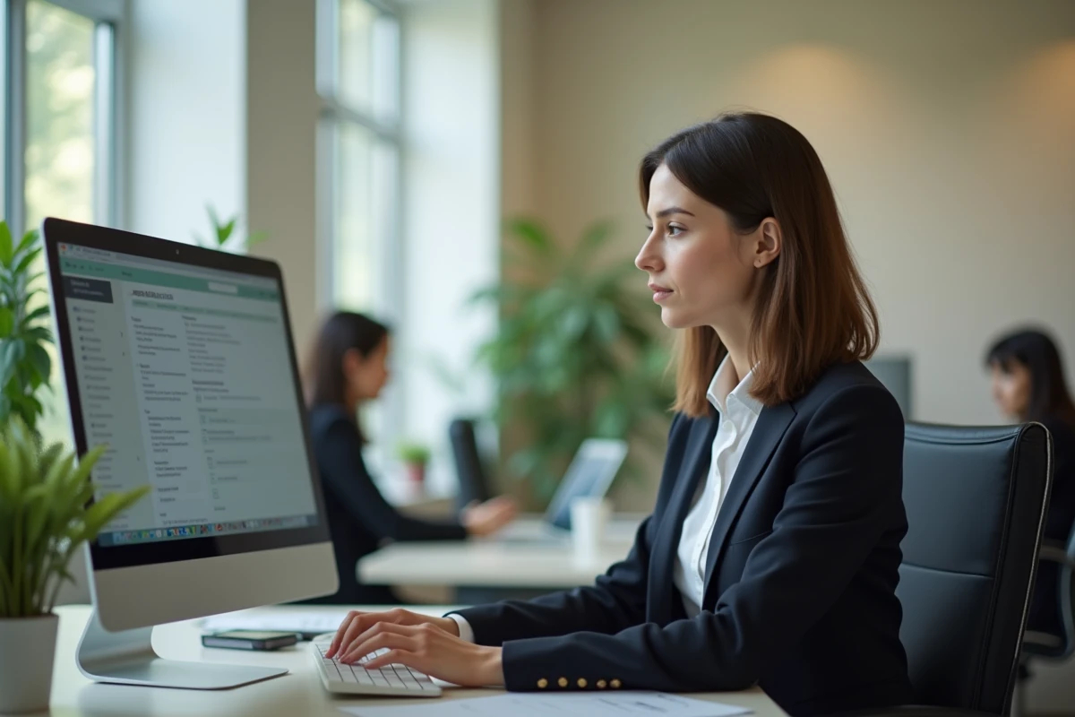 Conseillère France Travail aidant un demandeur d'emploi à comprendre le versement et le cumul des allocations avec un revenu d'activité