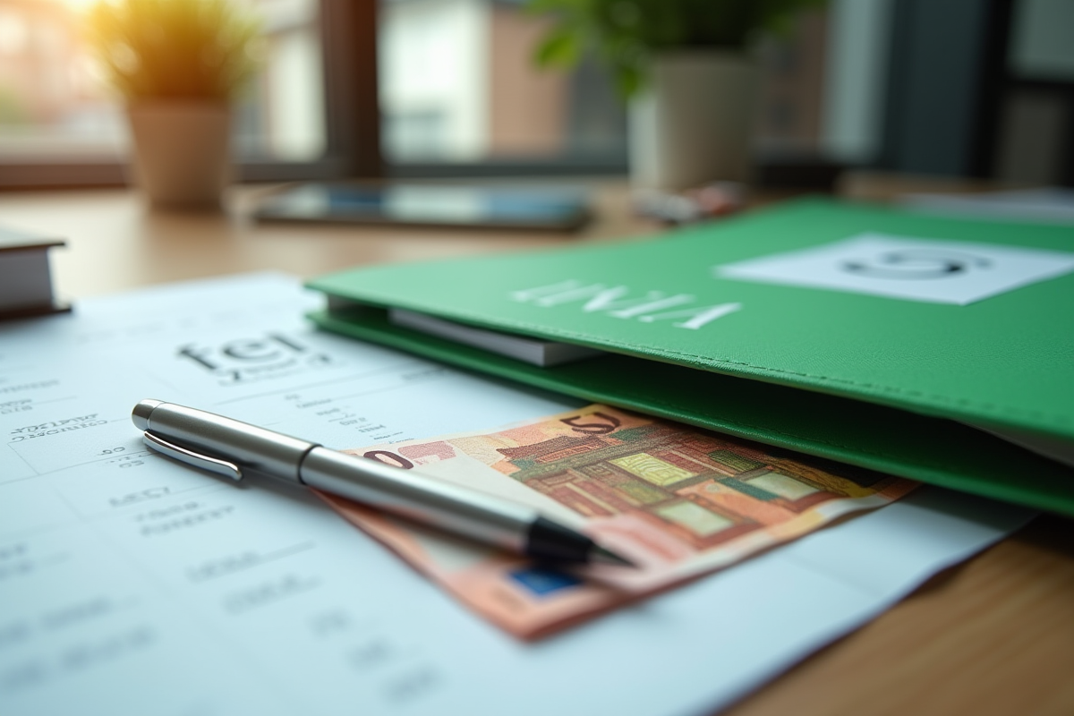 Dossier PEA avec billets d