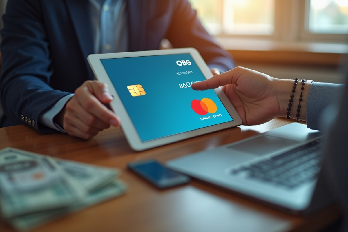 Mains tenant une tablette avec une carte virtuelle et de l