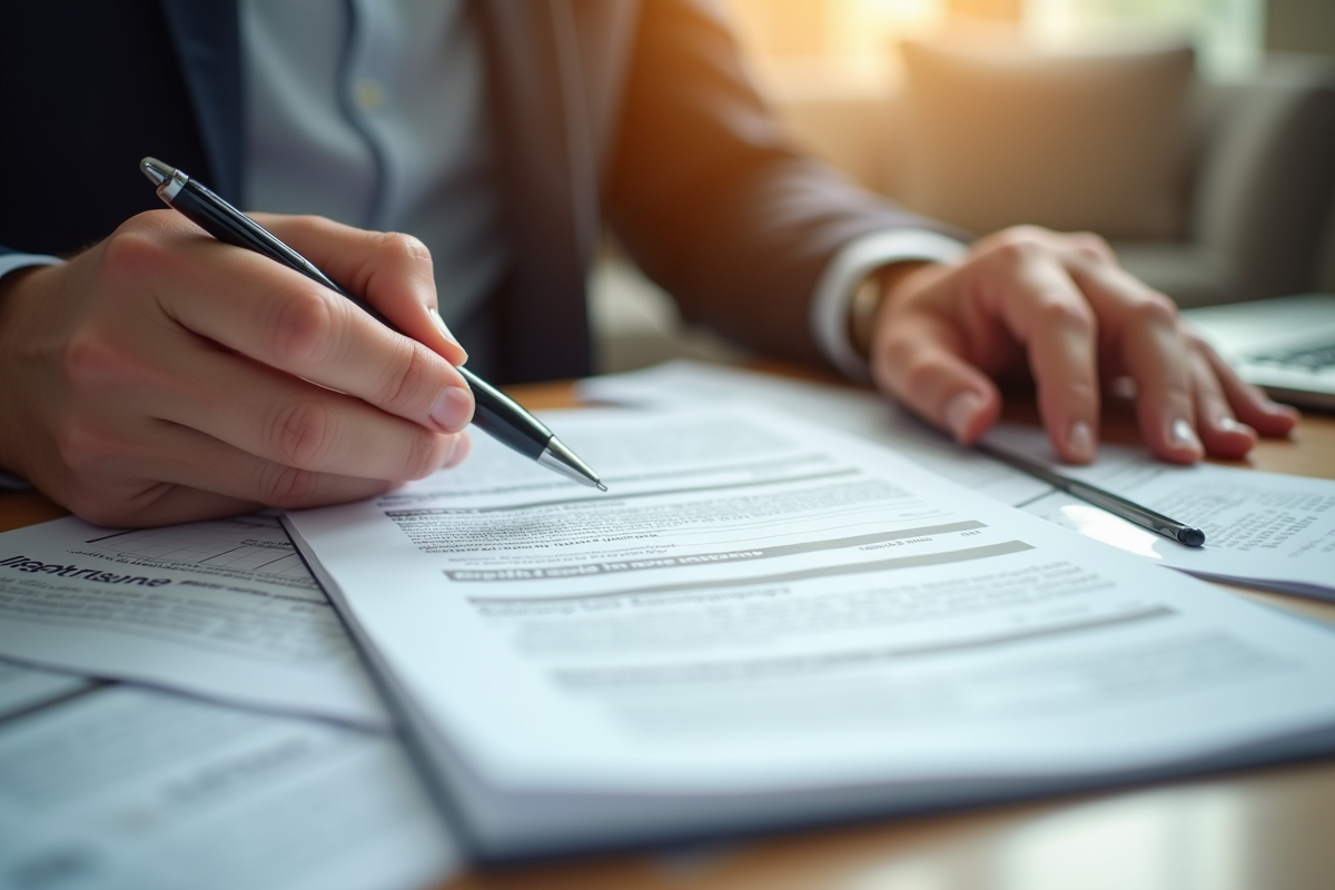 Mains tenant des papiers d