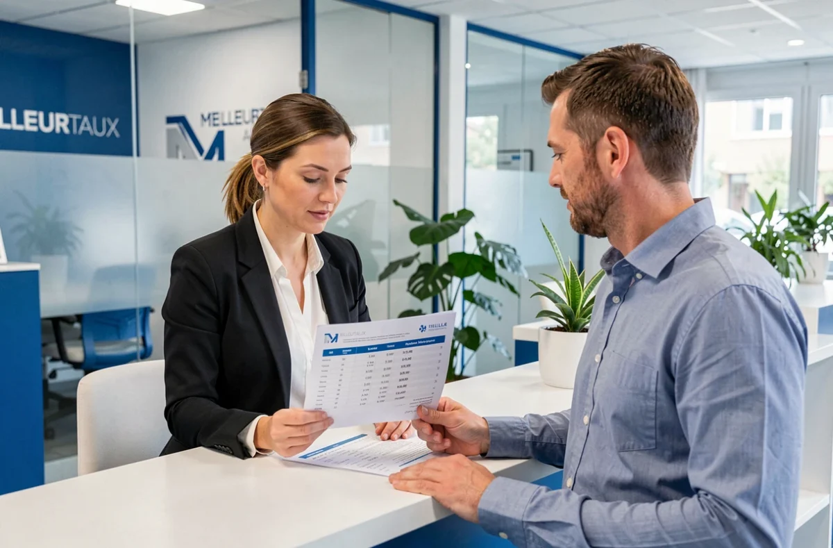 Courtière Meilleurtaux à Massy comparant les taux de crédit immobilier pour un client en Essonne